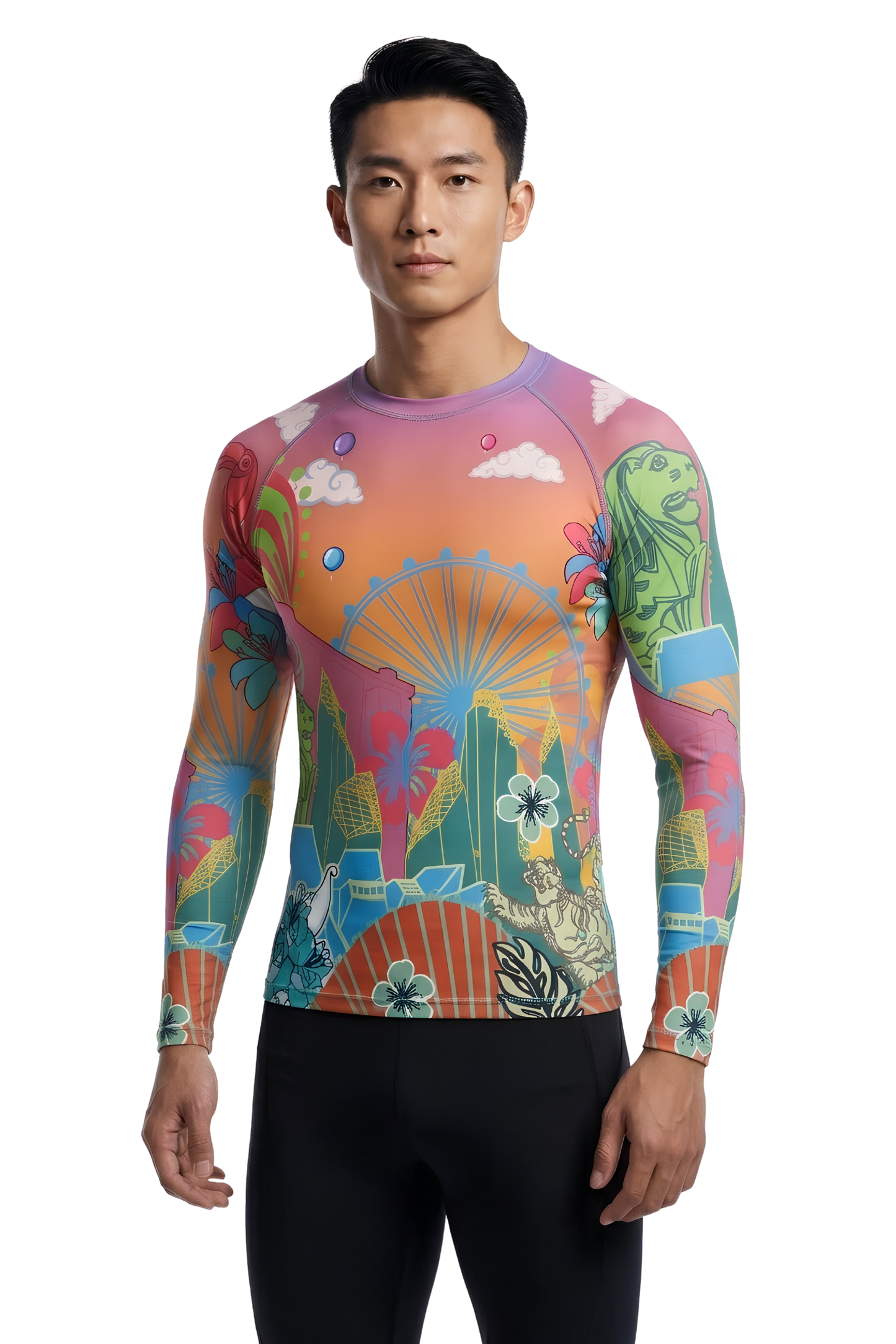 VA'A Race Week Singapore 2026 Rash Guard for Men