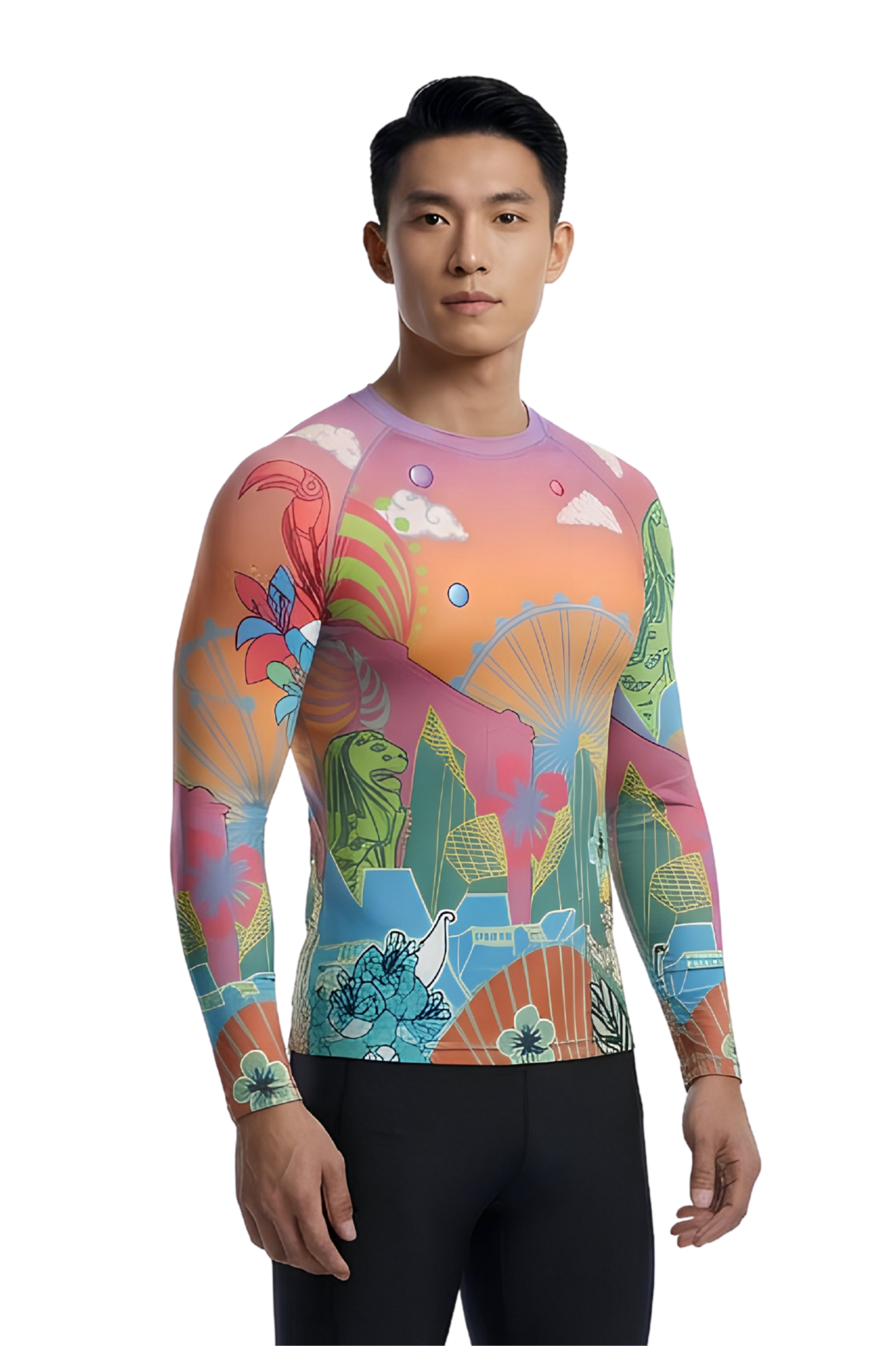 VA'A Race Week Singapore 2026 Rash Guard for Men