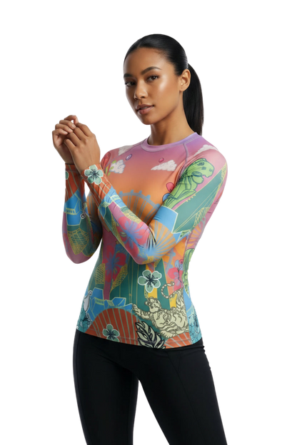 VA'A Race Week Singapore 2026 Rash Guard for Women